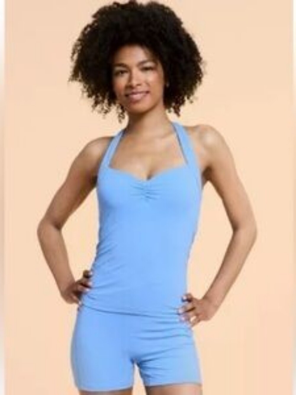 Light Blue Halter Tank